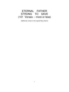 ETERNAL FATHER STRONG TO SAVE (101 Verses .